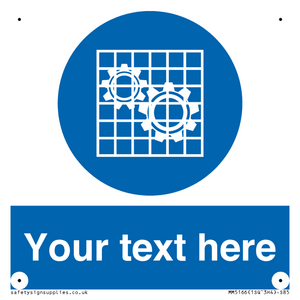 Custom Machine Guards Required Sign